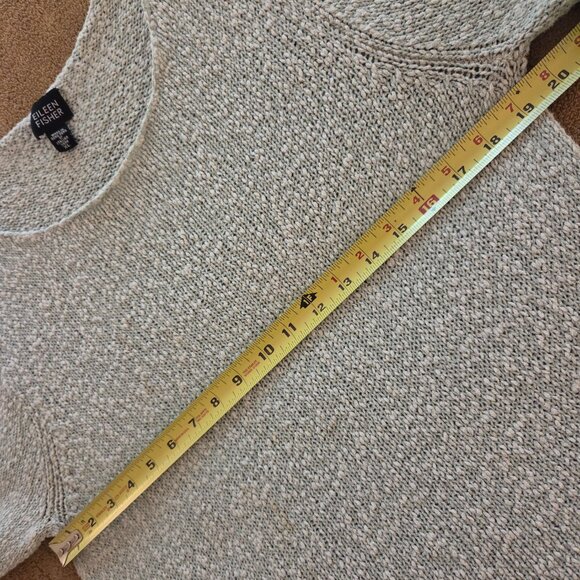 Eileen Fisher Pullover Tunic Sweater Womens XL Italian Cotton Blend Sage Green - Picture 8 of 9